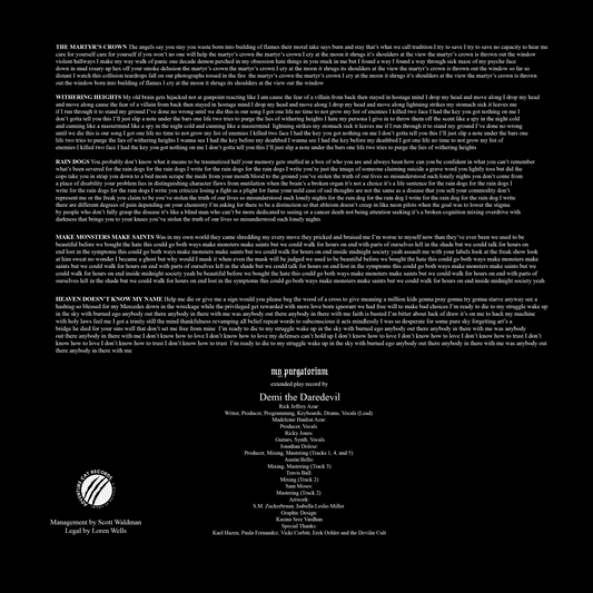 "My Purgatorium" CD